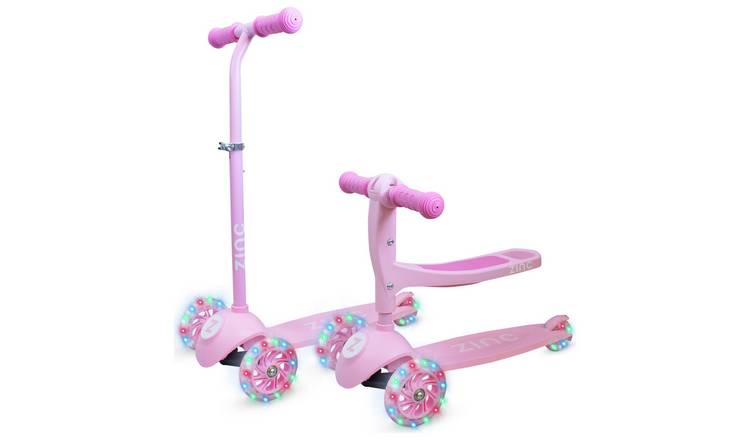 Zinc My First 3-in-1 Kids 3 Wheel Scooter - Pink GOODS Argos