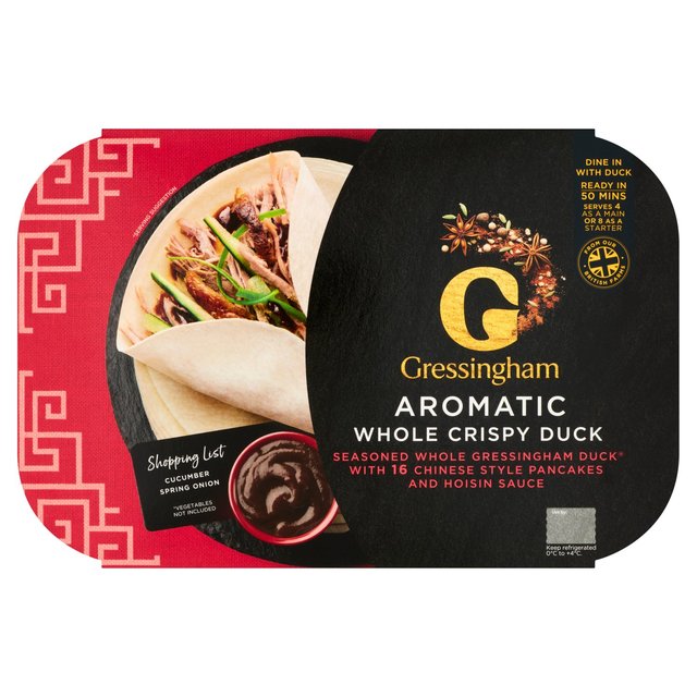 Gressingham Whole Aromatic Crispy Duck & Pancakes   1.2kg GOODS M&S   