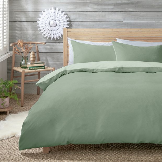 Habitat cord bedding set light green single duvet cover, UK version