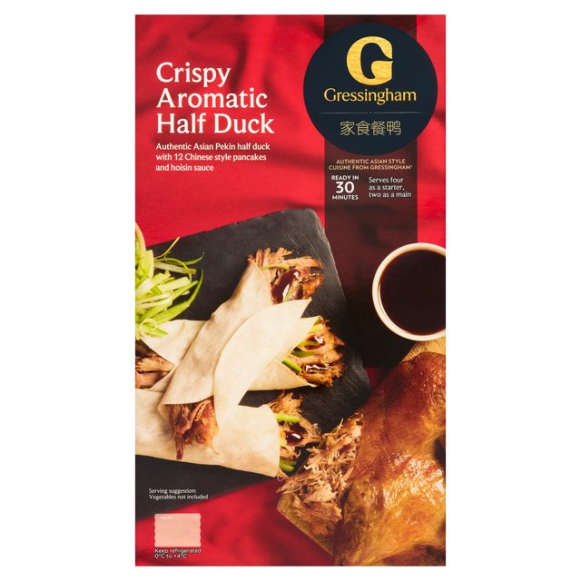 Gressingham Half Aromatic Crispy Duck & Pancakes   570g