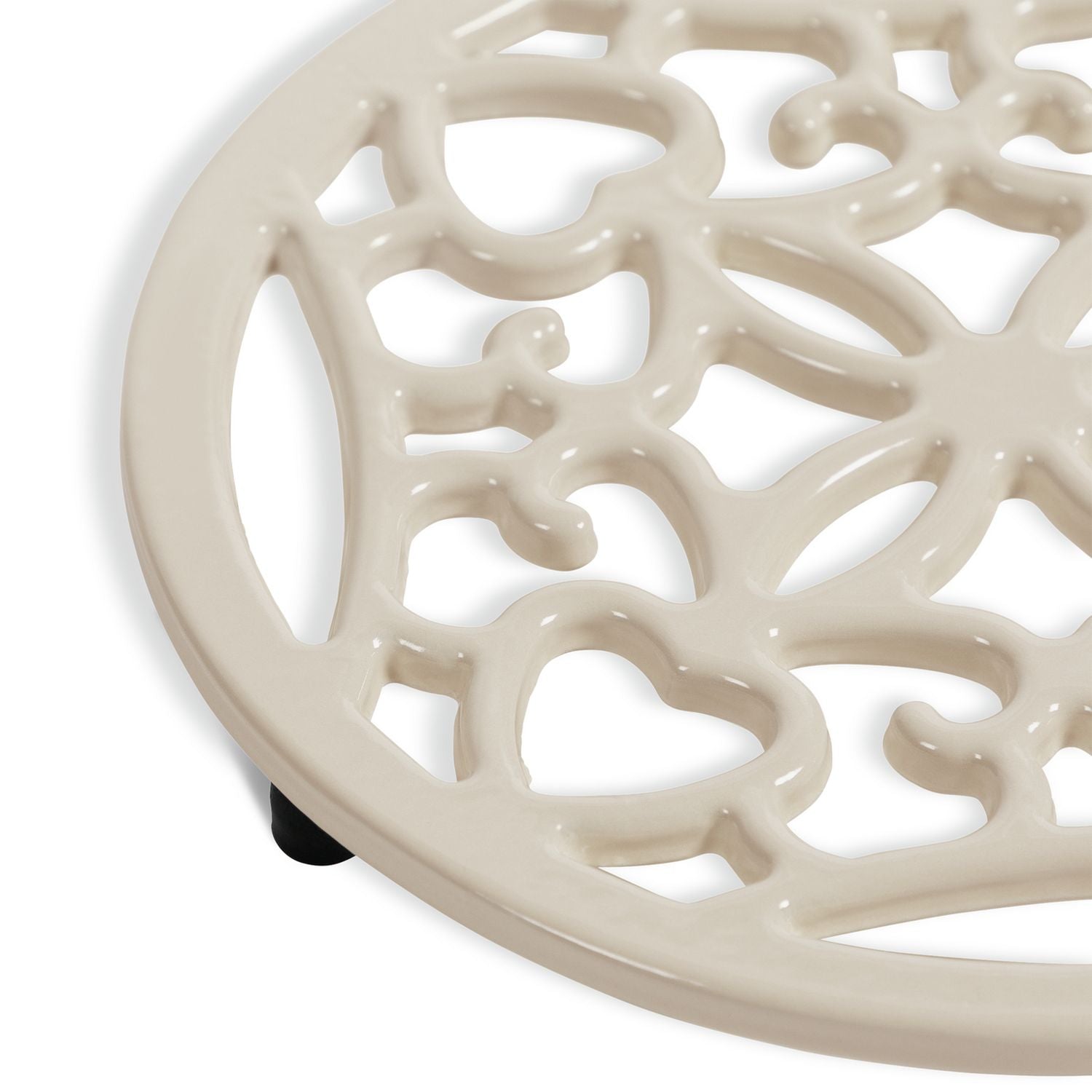 Habitat Cast Iron Trivet - Cream