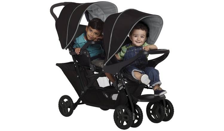 Graco Stadium Duo Tandem Pushchair-Black GOODS Argos