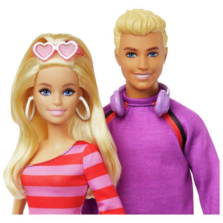Barbie and Ken roller-skating fashion dolls set 30cm (British brand)