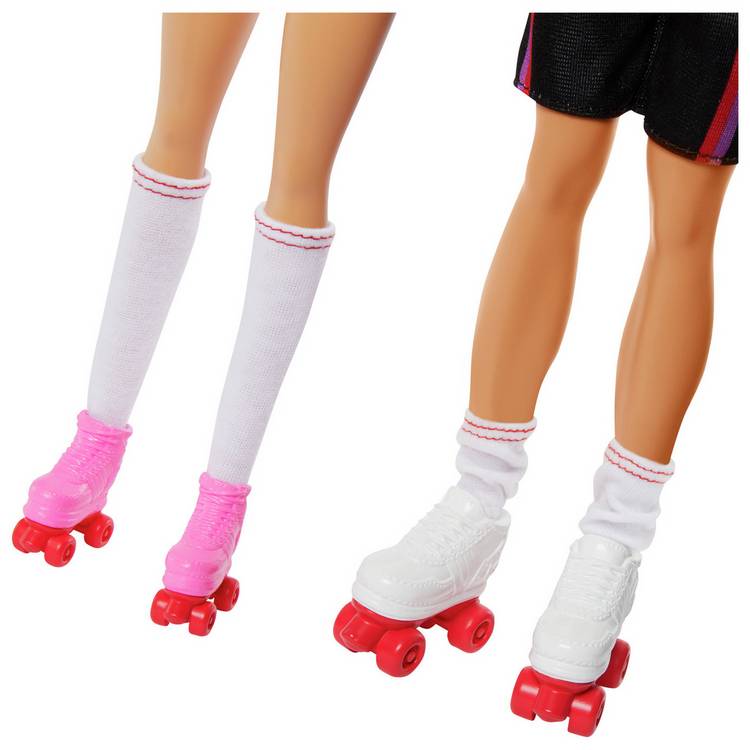 Barbie and Ken roller-skating fashion dolls set 30cm (British brand)