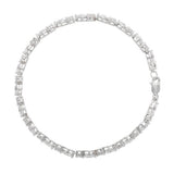Revere sterling silver marquise and round cubic zirconia bracelet, UK version