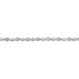 Revere sterling silver marquise and round cubic zirconia bracelet, UK version