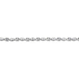 Revere sterling silver marquise and round cubic zirconia bracelet, UK version