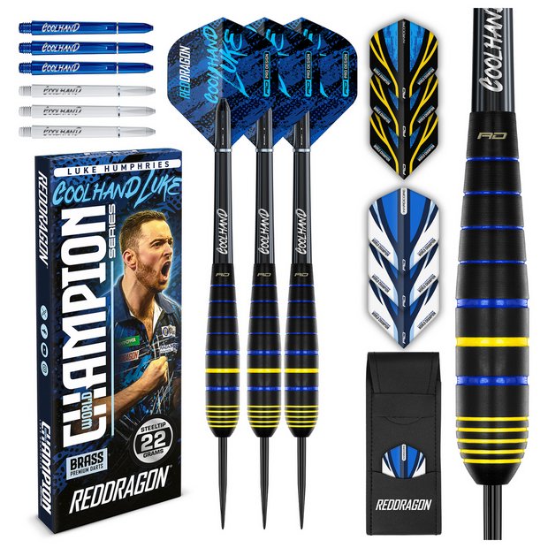 Red Dragon Luke Humphries Coolhand darts set 22g, UK version