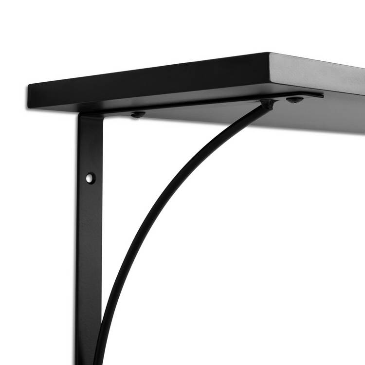 Habitat black bracket shelves set 60cm (British brand)
