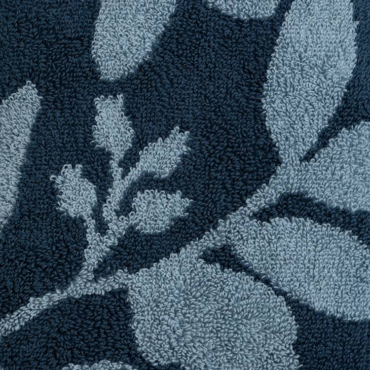 Habitat foliage hand towel navy 90cm x 50cm (British brand)