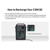 Anker SOLIX C300X portable power station 288Wh, imported from the UK