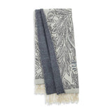 Habitat Tulip Toile woven throw navy 150x125cm (British brand)