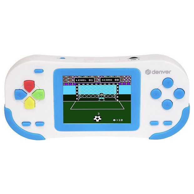 Denver GMP-295 handheld gaming console white and blue (British brand)