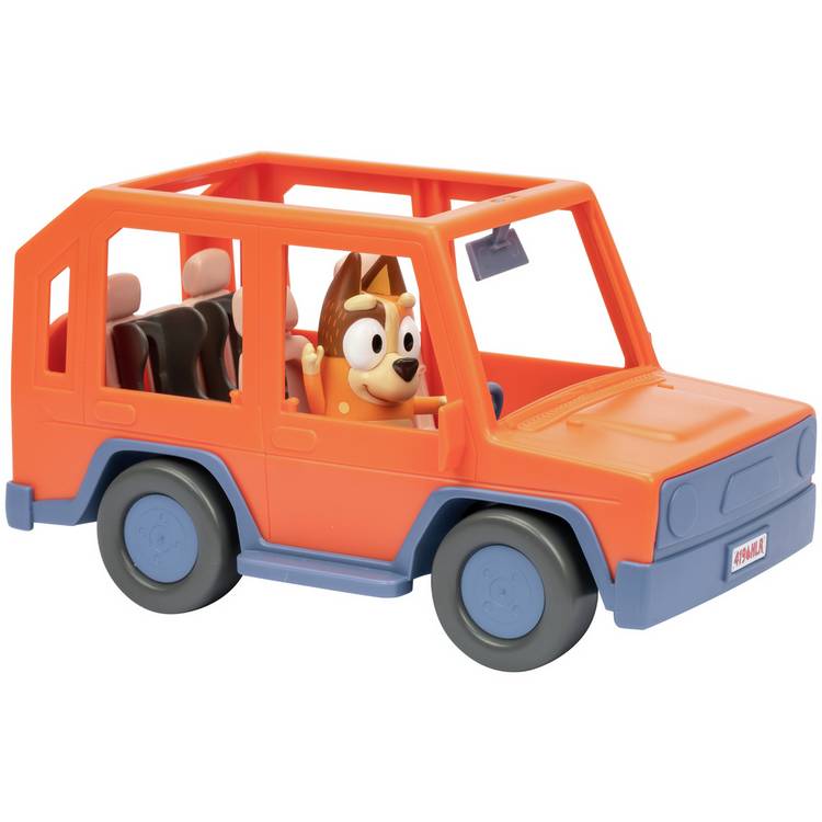 Bluey Heeler Family Road Trip 4WD with figure (British brand)