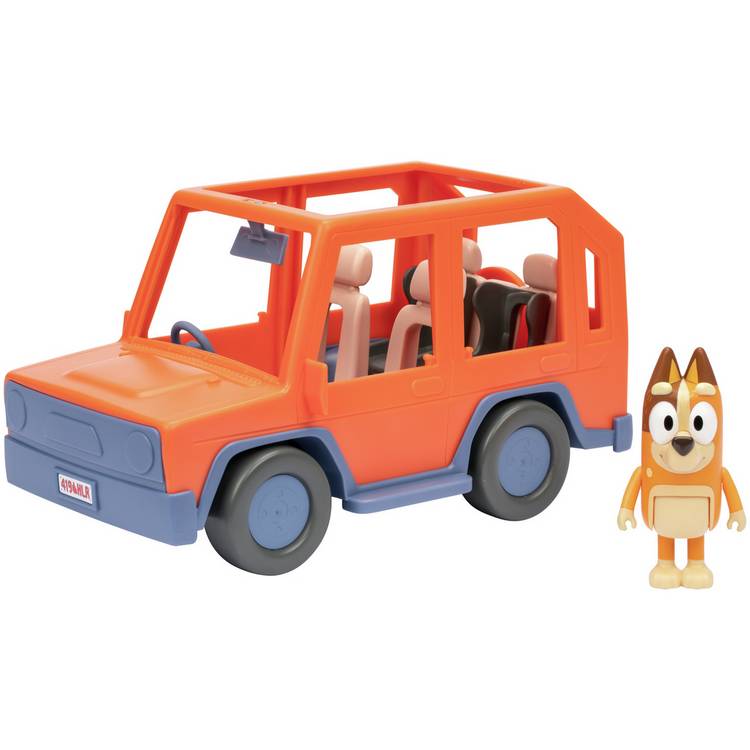 Bluey Heeler Family Road Trip 4WD with figure (British brand)