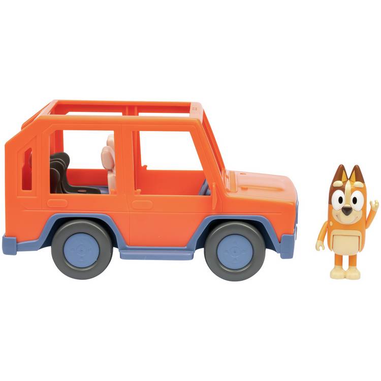 Bluey Heeler Family Road Trip 4WD with figure (British brand)