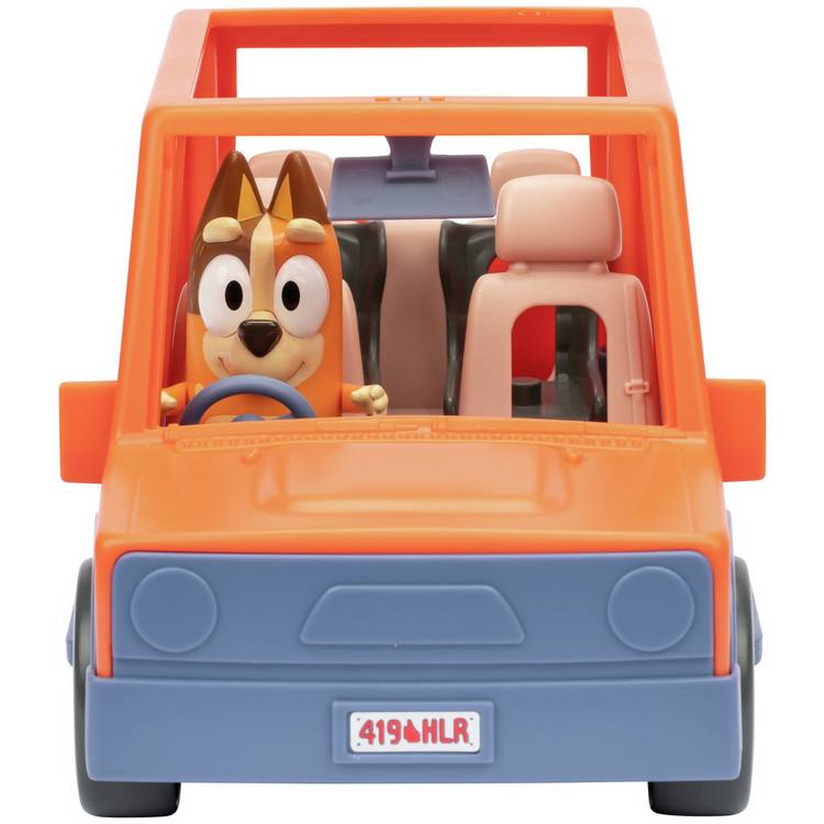 Bluey Heeler Family Road Trip 4WD with figure (British brand)