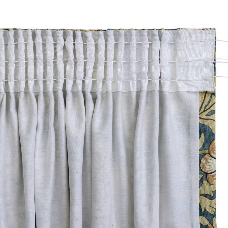 Habitat x Morris & Co. blue curtains Strawberry Thief print - British product