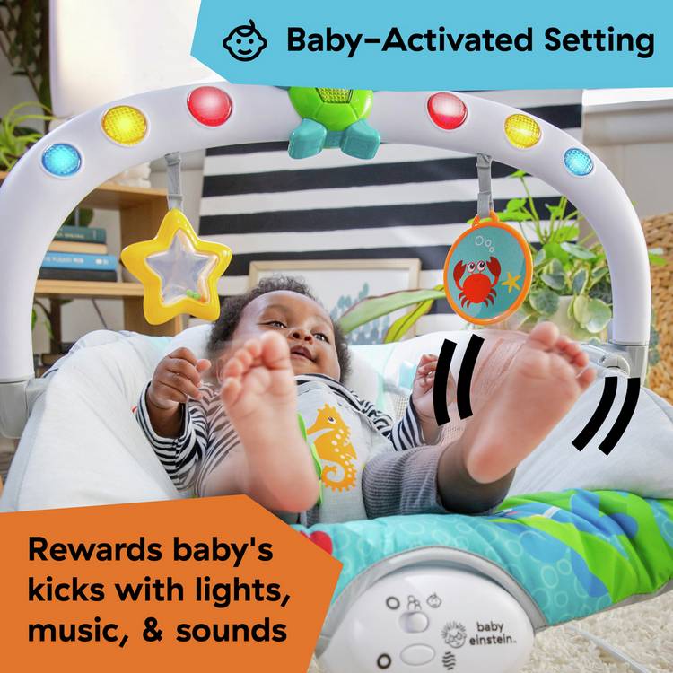 Baby Einstein Kick It Neptune musical bouncer - British product