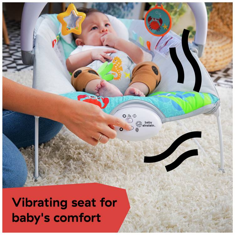 Baby Einstein Kick It Neptune musical bouncer - British product
