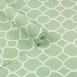 RHS Star Trellis Sage wallpaper 50cm x 10m, UK version