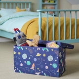 Habitat foldable ottoman box kids space blue 45L (British brand)