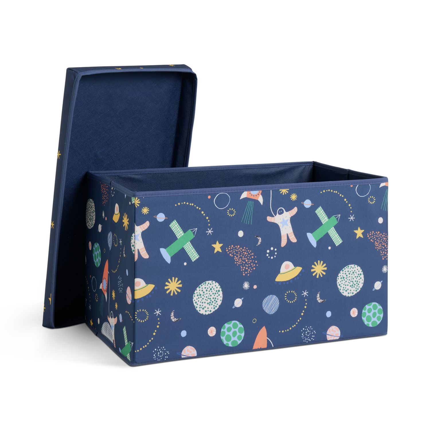 Habitat foldable ottoman box kids space blue 45L (British brand)