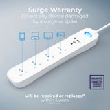 Masterplug extension lead with surge protection and USB - British product