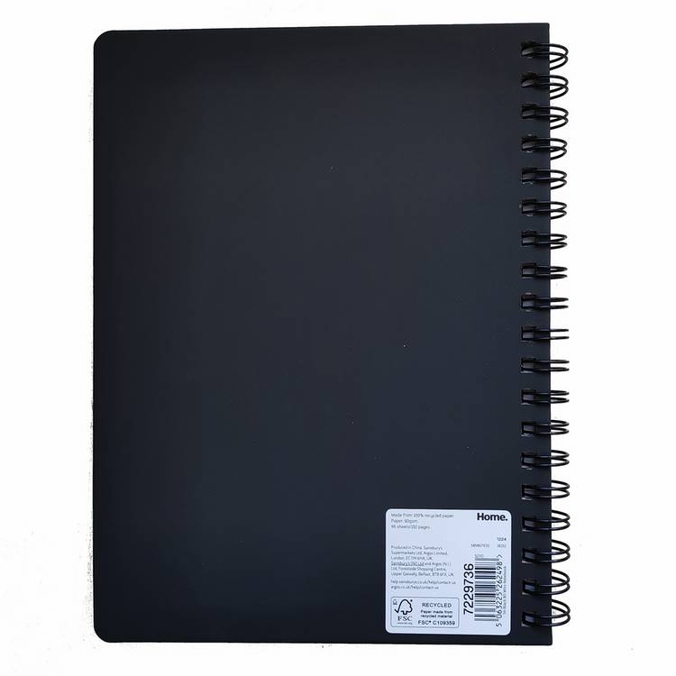 Argos Home B5 ruled wiro notebook (British brand)