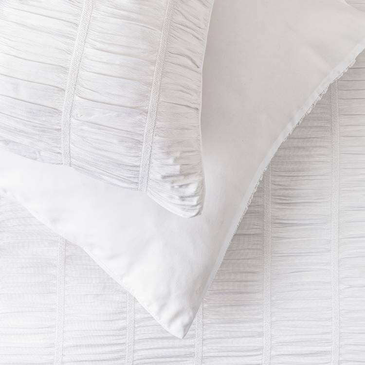 Argos Home ruched texture white bedding set single - British product