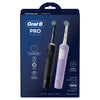 Oral-B Vitality Pro electric toothbrush duo pack black lilac - British product