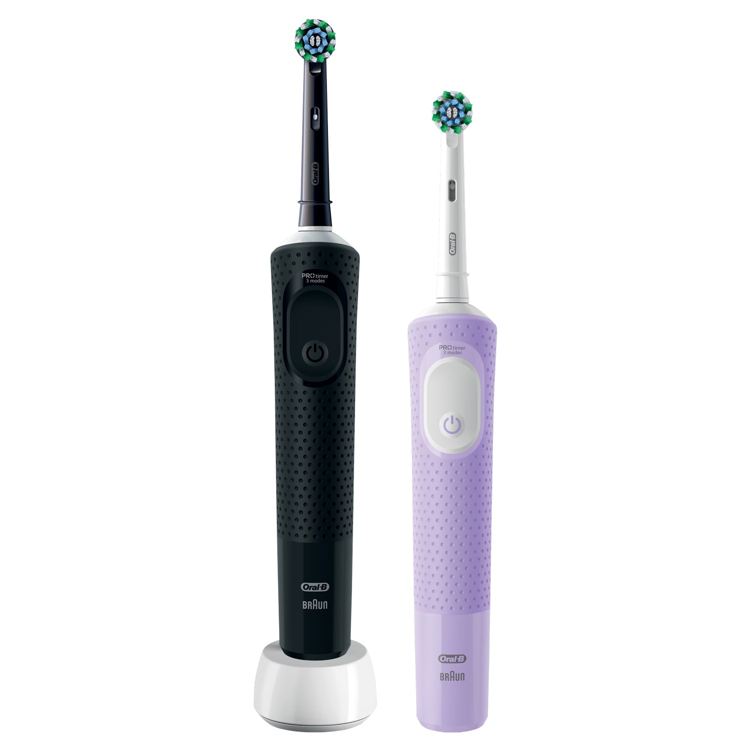 Oral-B Vitality Pro electric toothbrush duo pack black lilac - British product