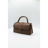 SVNX brown crossbody bag with hard top handle, UK version