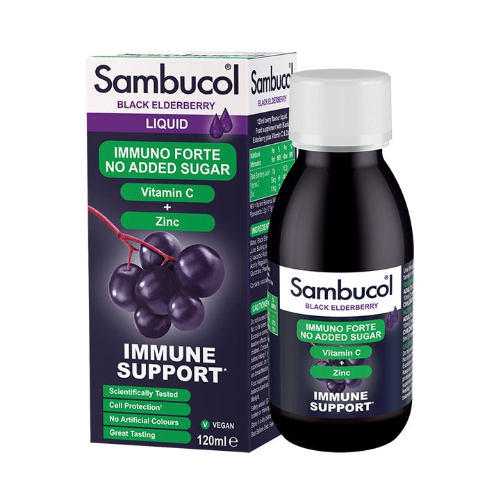 Sambucol Original Black Elderberry Formula 120ml Immune Support Supplements Holland&Barrett   