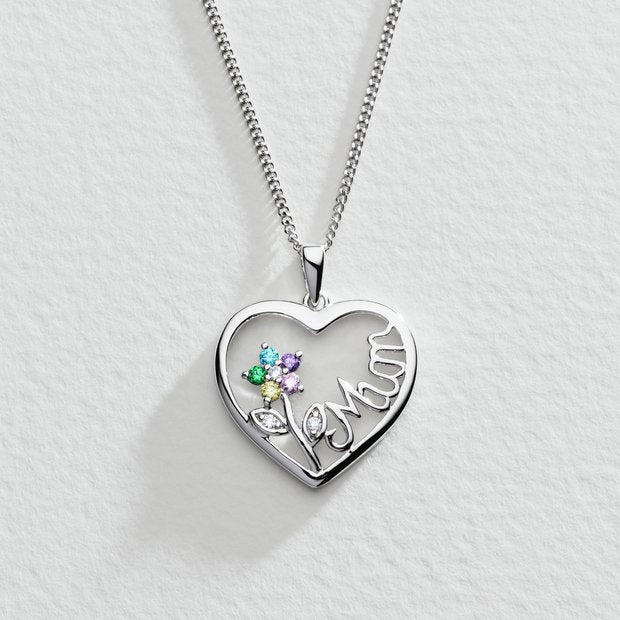 Moon & Back Mum pendant necklace, imported from the UK