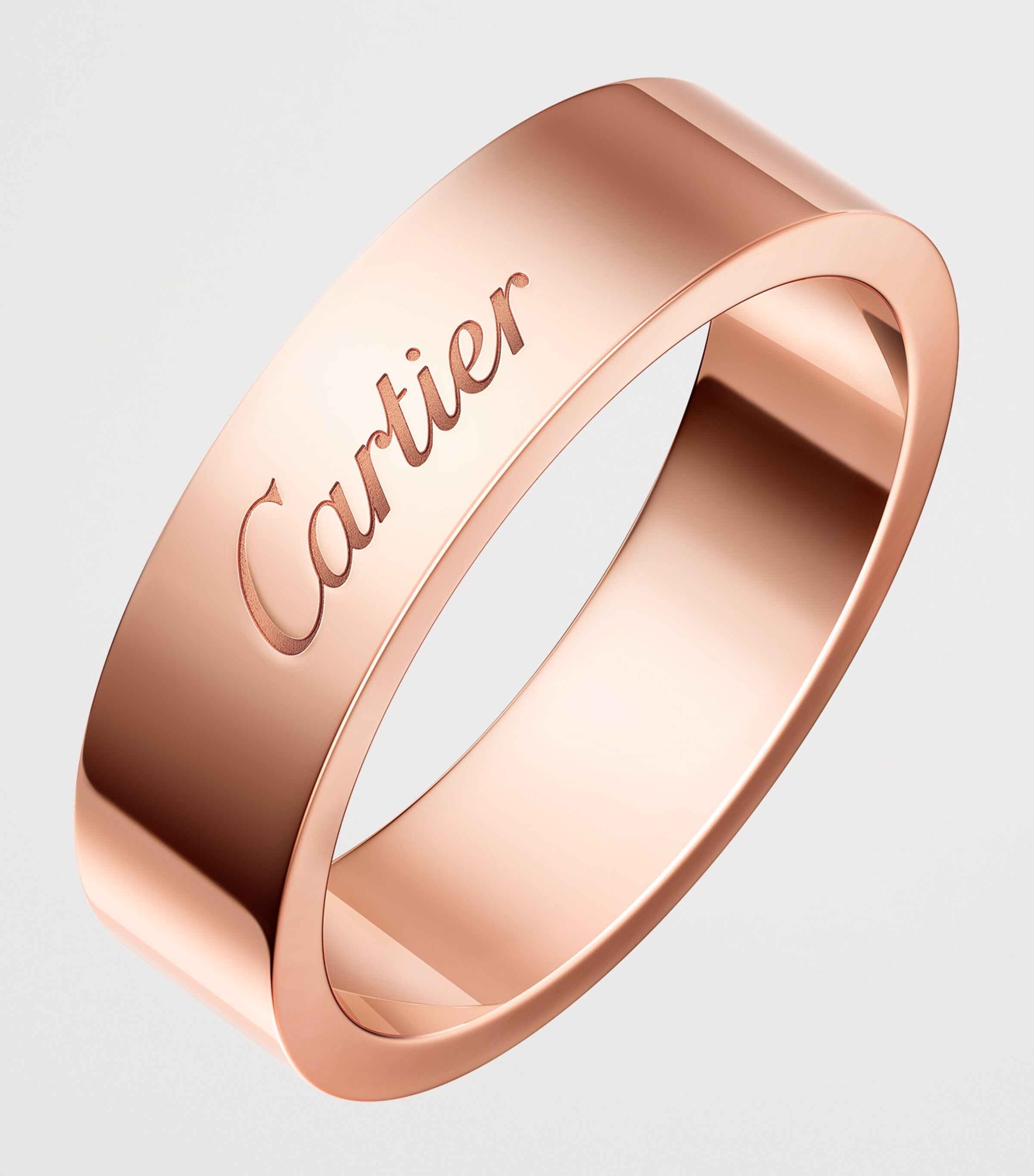 Cartier C de Cartier rose gold wedding ring 5mm (British brand)