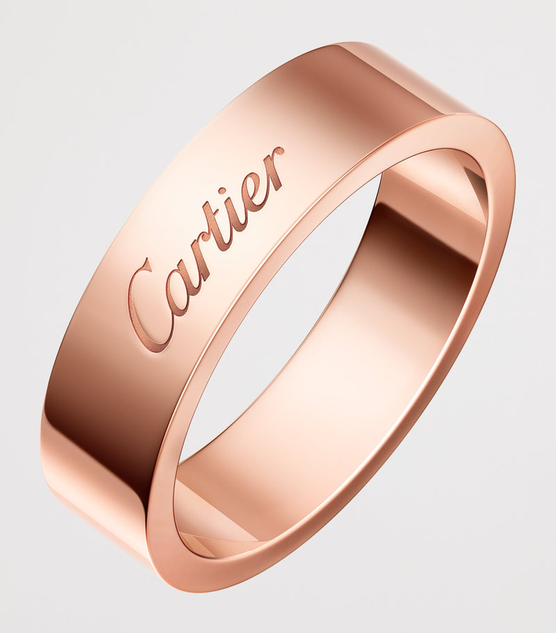 Cartier C de Cartier rose gold wedding ring 5mm (British brand)