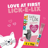 Webbox Lick-e-Lix with Salmon Yoghurty Cat Treats   5 x 15g GOODS M&S   