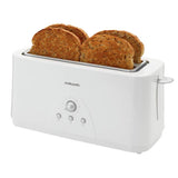 Cookworks long slot 4 slice toaster white - British product