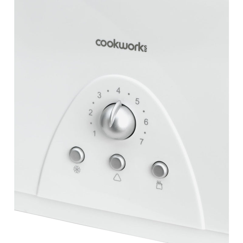 Cookworks long slot 4 slice toaster white - British product