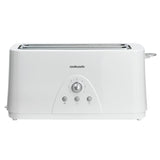 Cookworks long slot 4 slice toaster white - British product