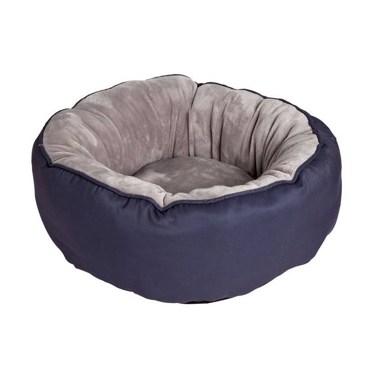 Woodland cat bed small donut-shaped with raised edges, UK version
