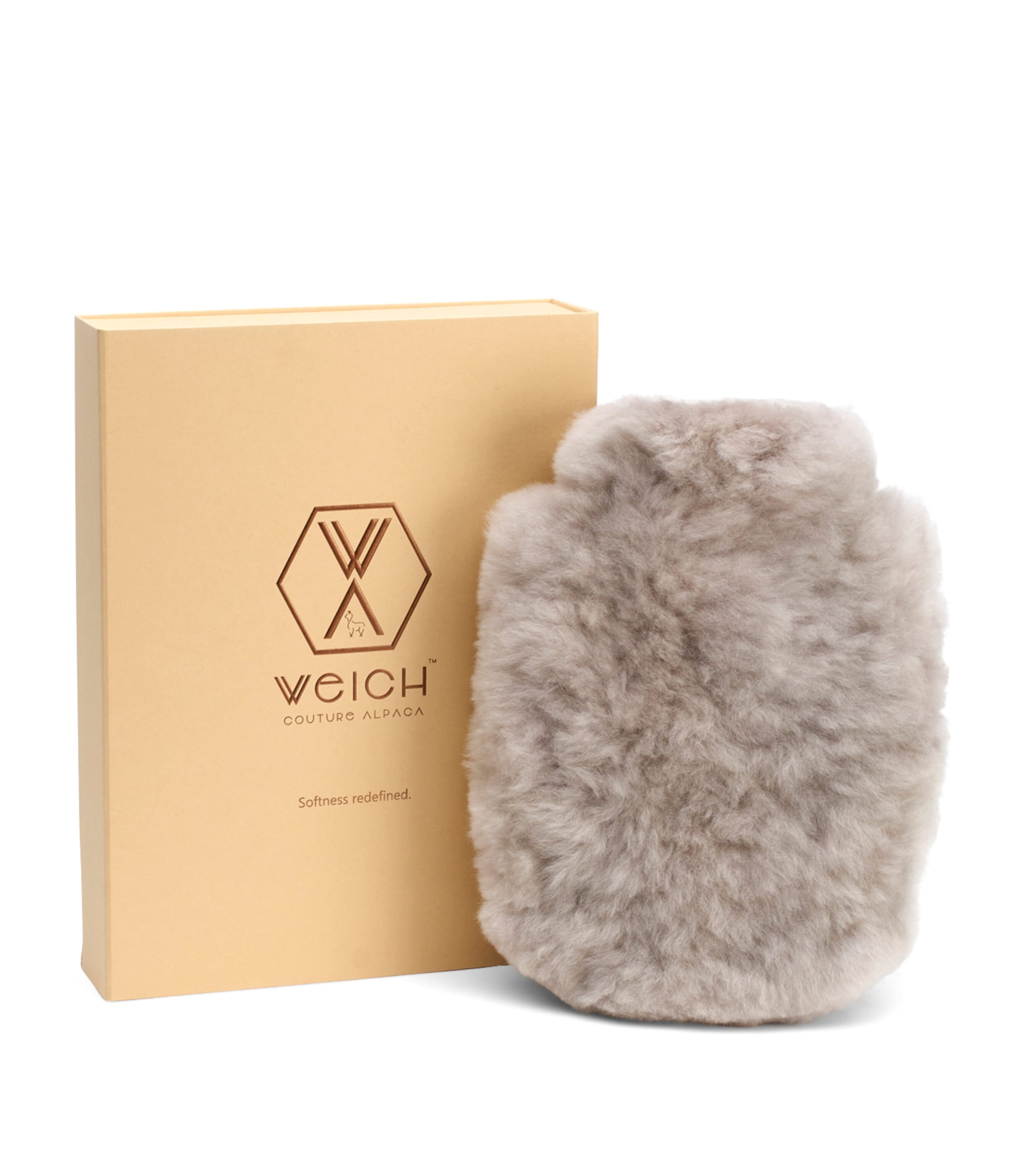Weich Calmo hot water bottle 1.8L with alpaca wool cover (British brand)