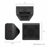 LG xboom Stage 301 party Bluetooth speaker, black (British brand)