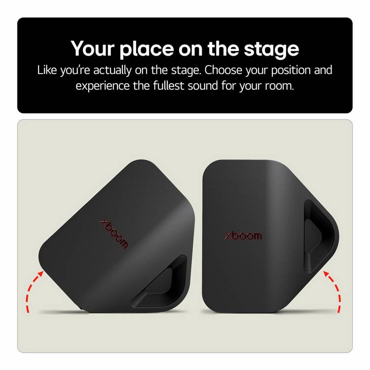 LG xboom Stage 301 party Bluetooth speaker, black (British brand)