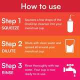 Asan OneDrop menstrual cup cleanser 60ml - British product