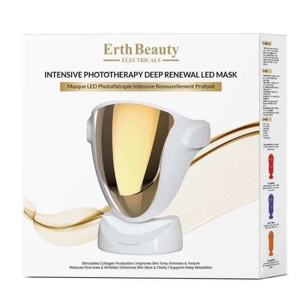 Erth Beauty phototherapy LED face mask for deep renewal - British product