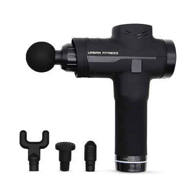 Pistolet de massage Urban Fitness 6 niveaux de vitesse pour massage profond avec étui de transport