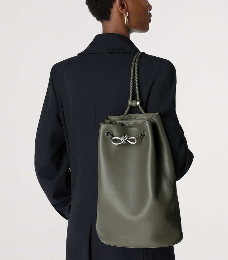 Bottega Veneta Andiamo leather backpack (British brand)