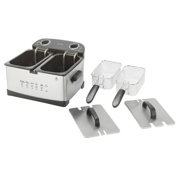 Cookworks twin professional deep fat fryer dual basket 5L - British product